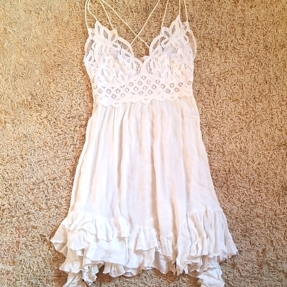 Free People Adele Dress White Size L Never Worn
